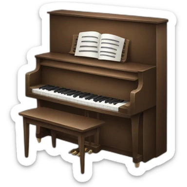 playing-piano sticker
