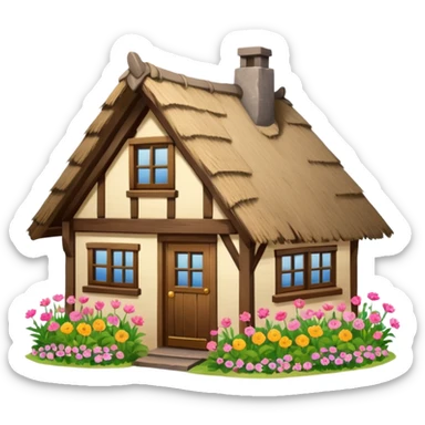 Wooden Cottage sticker