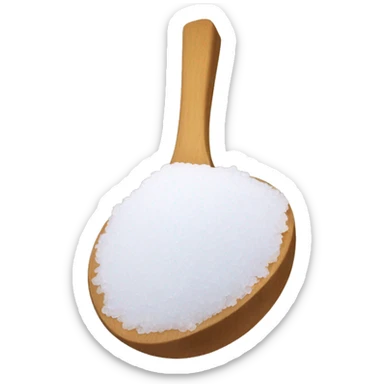 epsom salt with wooden spoon  sticker