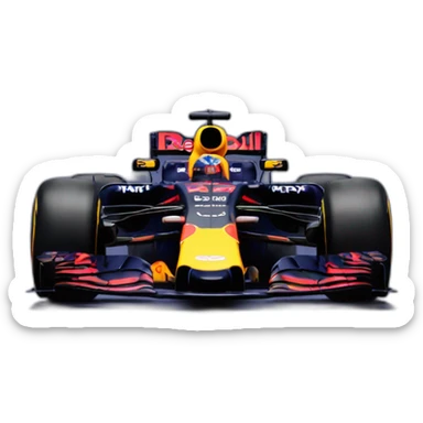 RedBull f1 side view sticker