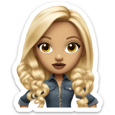 Blonde bratz doll sticker