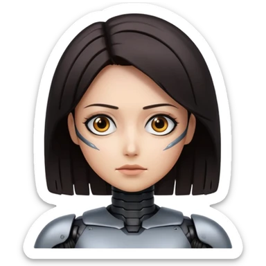 Alita portrait  sticker