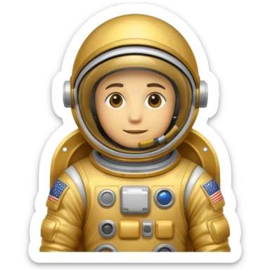 Money astronaut sticker