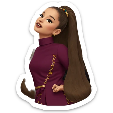 girl in traditional attire sticker