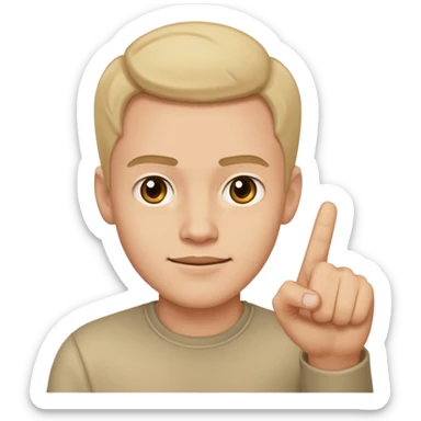 Guy pointing directly at camera smug face sticker