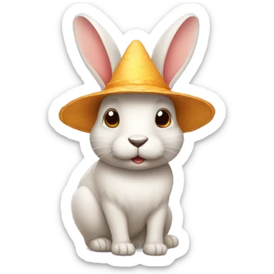Conejo con anteojos de sol sticker