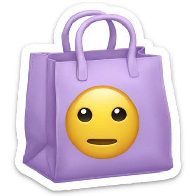 light purple bags sticker