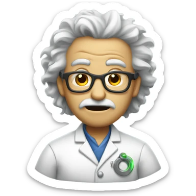 Mad scientist  sticker