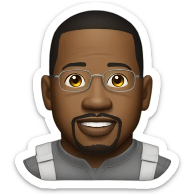 actor martin lawrence from movie bad boys sticker