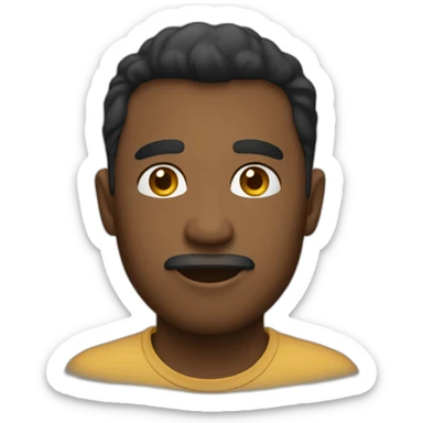 Emoji rigole sticker