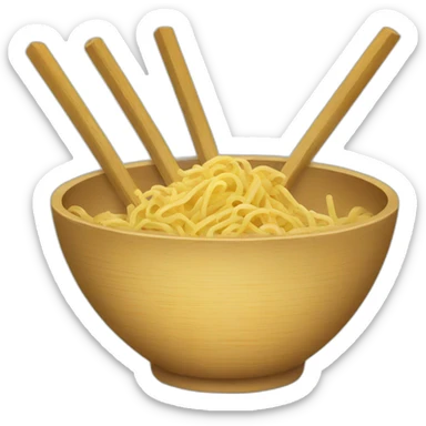 pasta wok with sticks sticker