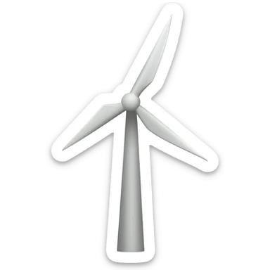 Wind turbine emoji sticker