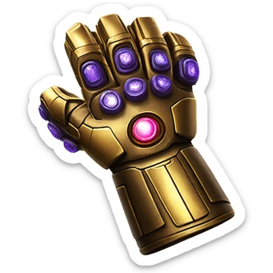 Thanos infinity gauntlet sticker