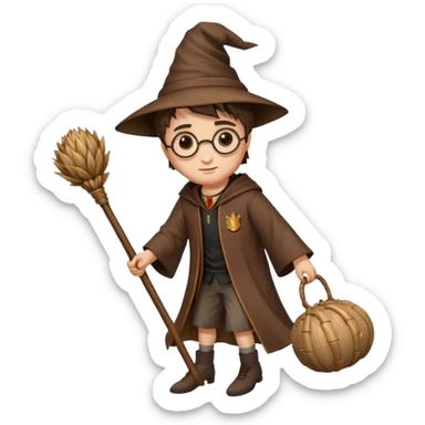 harry potter broom sticker