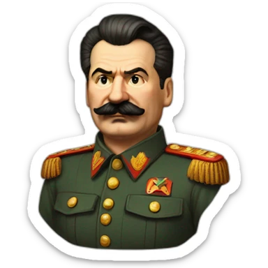 Stalin as mario sticker