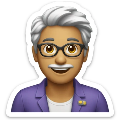 una persona distribuyendo un paquete sticker