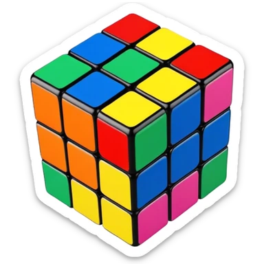 Rubik's cube sticker