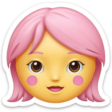 Soft pembe tarzında pembe pastel renginde ifadeler sticker