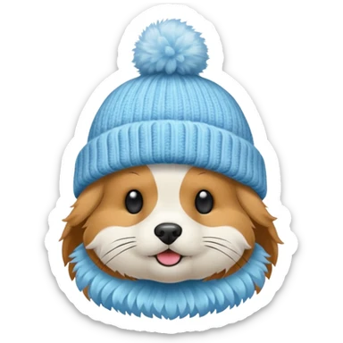 Winter Beanie Pet sticker