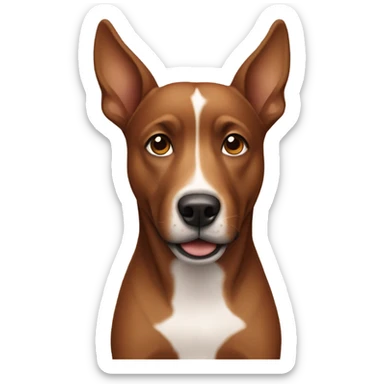 Brown dog wearing sunglasses sticker