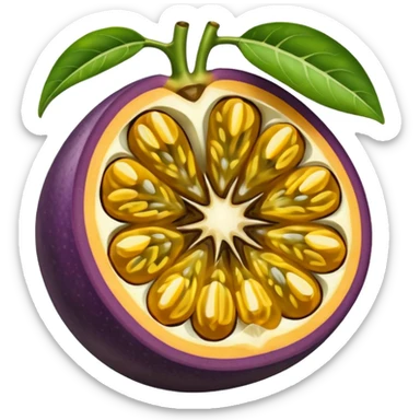Un fruit de la passion ouvert sticker