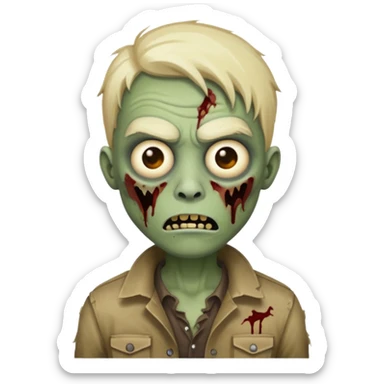 make a desinger zombie emoji sticker