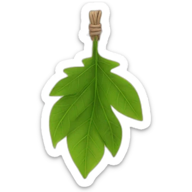 Leaves on a string sticker