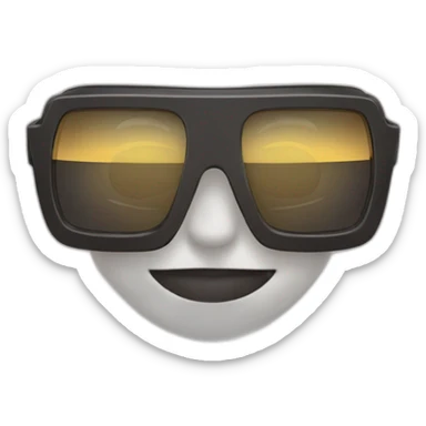 Je suis avec des lunettes de soleil riche sticker