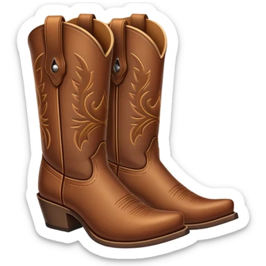 cowboy boots sticker