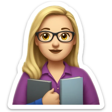 A fat girl math teacher sticker