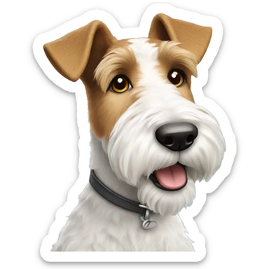 wire fox terrier  sticker