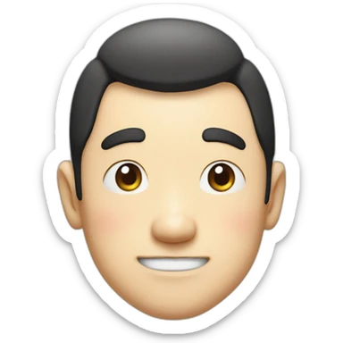 face of Japanese cartoon character shinchan sticker