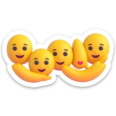 three emoji people in first, second and third place sticker