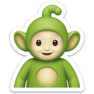 teletubby green sticker