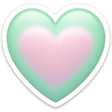 Pastel heart sticker