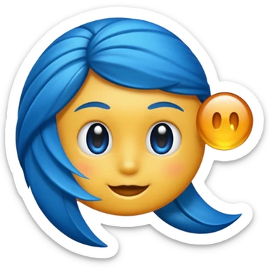 Laço azul escuro sticker