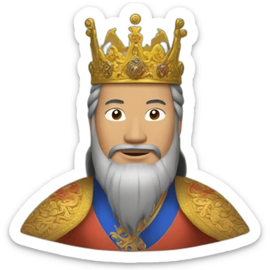 King of bhutan no crown sticker