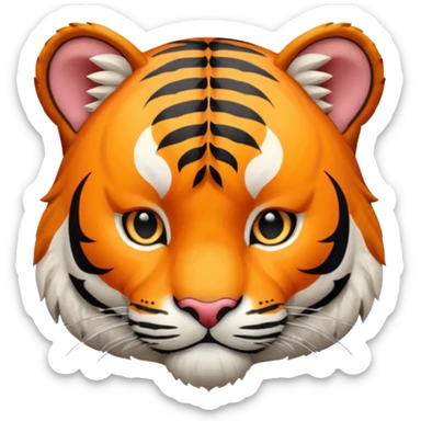 Quiero un tigre mezclado con la bandera cubana. Porque no apodan el tiger y soy de cuba sticker