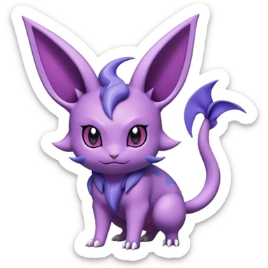 Noibat-Nidorino-Espeon-hybrid, full body sticker