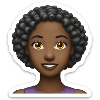 Pretty black girl  sticker