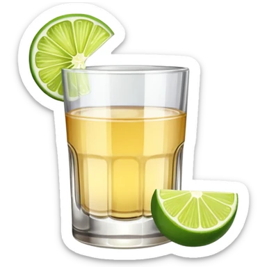Shot of tequila sticker