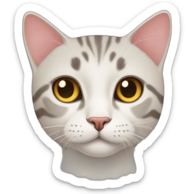 American short hair cat rubby sticker