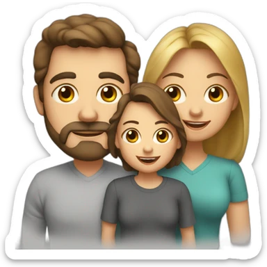 Me mother with me and me dad sticker