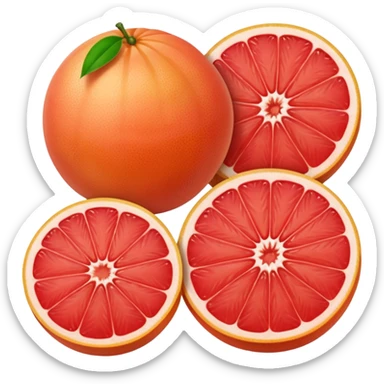 red grapefruit sticker