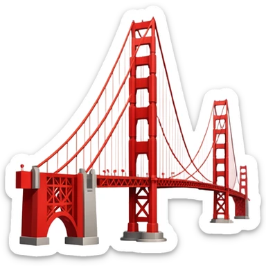 Golden Gate Bridge sticker