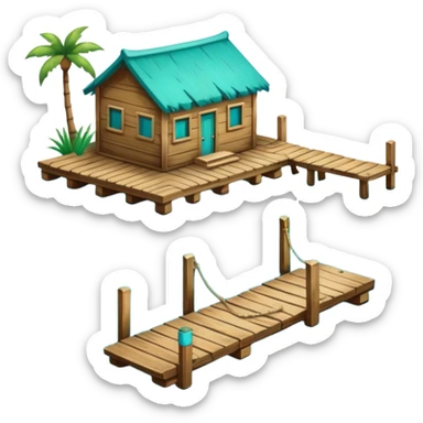 lagoon with dock sticker