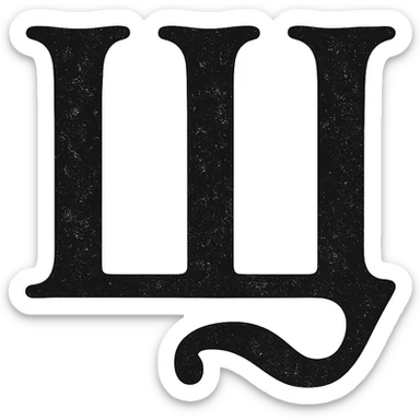 Щ in the style of the provided example sticker