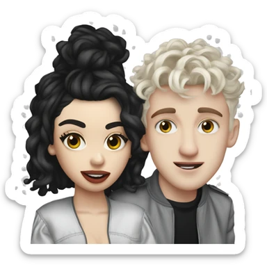 charli xcx and troye sivan sticker