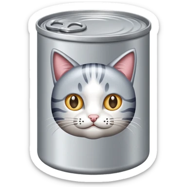 create a can of catfood, remove the cat just the plain can emoji sticker