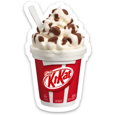 KitKat frozen yogurt cup sticker